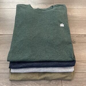 Into The AM Mens M T Shirt Lot Of 4 Green Gray